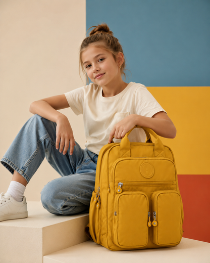 Nylon School Backpack