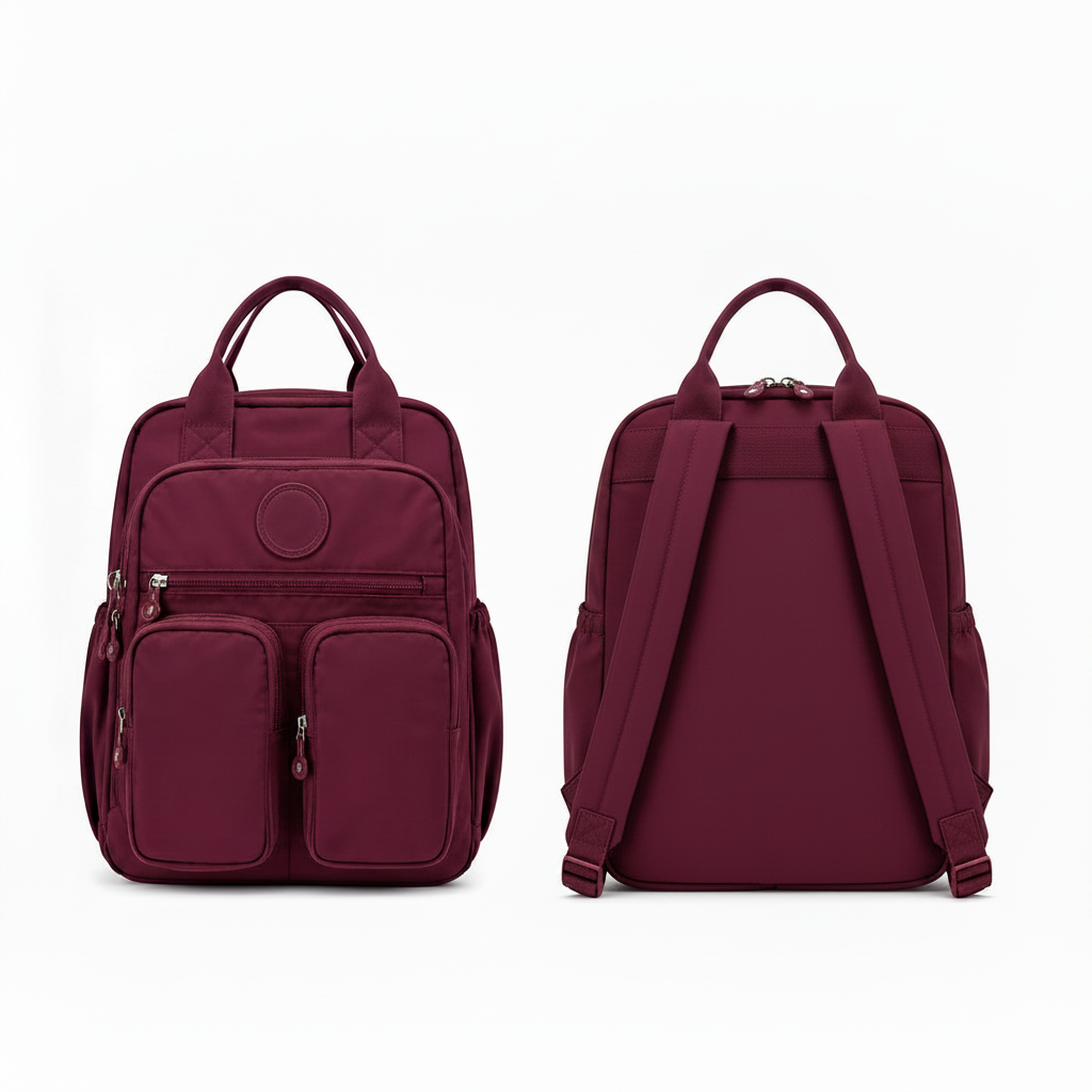 Nylon School Backpack